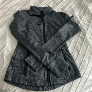 heather gray lulu define jacket, size 2